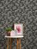Non-woven wallpaper branches leaves black white 39430-2 5