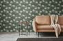 Vliestapete Blumen Blüten Blätter  Grün Weiß 39432-1 Wohnzimmer 5