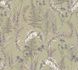 Non-woven wallpaper leaves green cream purple 39434-3 2