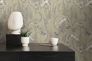 Non-woven wallpaper leaves green cream purple 39434-3 6