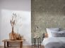 Non-woven wallpaper leaves green cream purple 39434-3 7