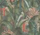 Non-woven wallpaper palm leaves petrol green 39435-2 2