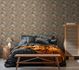 Non-woven wallpaper jungle leaves orange green 39436-2 1