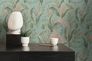 Non-woven wallpaper jungle leaves turquoise green 39436-4 5