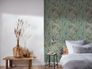 Non-woven wallpaper jungle leaves turquoise green 39436-4 6