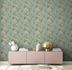 Non-woven wallpaper jungle leaves turquoise green 39436-4 7