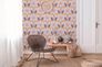Vliestapete Blumen Damast Retro Orange Lila 39530-3 Zimmer 8