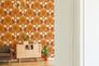 Vliestapete Blumen Damast Retro Braun Gelb 39530-4 Zimmer 1