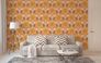 Vliestapete Blumen Damast Retro Braun Gelb 39530-4 Wohnzimmer 8