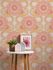 Non woven wallpaper flowers retro yellow pink 39530-5 1