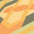 Non woven wallpaper diamonds geometric orange green 39531-2 3