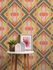 Non woven wallpaper diamonds geometric yellow pink 39531-3 5