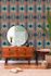 Vliestapete Rauten Grafik Blau Rot Apricot 39532-2 Zimmer 6