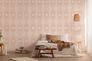 Vliestapete Raute Linien Grafik Rosa Creme 39532-5 Schlafzimmer 1