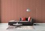 Vliestapete Retro Kacheloptik Rot Apricot Creme 39533-2 Zimmer 1