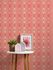 Vliestapete Geometrisch Rauten Oval Rot Apricot 39534-4 Raum 5