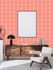 Vliestapete Geometrisch Rauten Oval Rot Apricot 39534-4 Flur 6