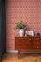 Vliestapete Geometrisch Rauten Oval Rot Apricot 39534-4 Schlafzimmer 7