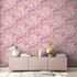 Non woven wallpaper floral pattern purple pink 39535-1 6