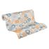 Vliestapete Floral Blumen Muster Blau Orange 39535-2 Rolle 4