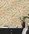 Vliestapete Floral Blumen Muster Gelb Orange 39535-3 Raum 5