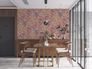 Non woven wallpaper floral pattern red orange 39535-4 6