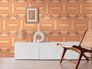 Vliestapete Ovale Blockstreifen Braun Beige 39536-2 Raum 1