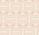 Non woven wallpaper oval block strips pink cream 39536-5 2