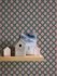 Non woven wallpaper lines graphic blue orange 39537-1 5
