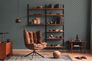 Non woven wallpaper lines graphic blue orange 39537-1 6