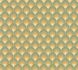 Non woven wallpaper 3D graphic green orange 39538-1 2