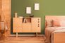 Non woven wallpaper 3D graphic green orange 39538-1 7