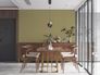 Non woven wallpaper 3D graphic green orange 39538-1 8