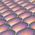 Non woven wallpaper 3D optics graphic orange Lila 39538-2 3