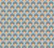 Non woven wallpaper feathers orange turquoise 39538-3 2
