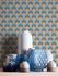 Non woven wallpaper feathers orange turquoise 39538-3 1