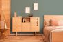Non woven wallpaper feathers orange turquoise 39538-3 6