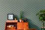 Non woven wallpaper feathers orange turquoise 39538-3 7