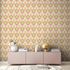 Vliestapete Blumen Wellen Retro Rosa Grün 39539-1 Wohnzimmer 6