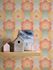 Vliestapete Blumen Wellen Retro Apricot Grün 39539-4 Raum 5
