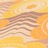 Non woven wallpaper waves retro yellow orange 39539-5 3