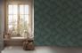 Vliestapete Floral Petrol Grün Gold Metallic 39501-6 Raum 4