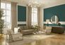 Vliestapete Struktur Einfarbig Petrol Metallic 39503-6 Wohnzimmer 3