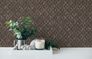Vliestapete Rauten Grafik Schwarz Kupfer Metallic 39505-3 Raum 4