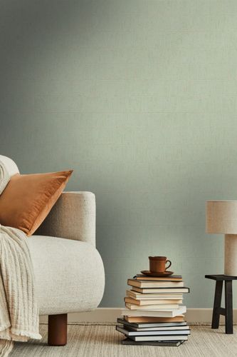 Vliestapete Linien Muster Grün Gold Metallic 39506-1 Wohnzimmer