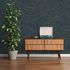 Vliestapete Wellenmuster Dunkelblau Gold Metallic 39507-4 Raum 4