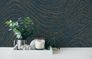 Vliestapete Wellenmuster Dunkelblau Gold Metallic 39507-4 Zimmer 1