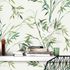 Non-woven wallpaper bamboo look white green 10388-07 2