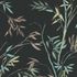 Non-woven wallpaper bamboo look black green brown 10388-15 3