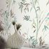 Non-woven wallpaper bamboo look white green brown 10388-18 2
